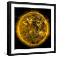 Magnetic Field Lines on the Sun-Stocktrek Images-Framed Photographic Print