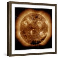 Magnetic Field Lines on the Sun-Stocktrek Images-Framed Photographic Print