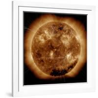 Magnetic Field Lines on the Sun-Stocktrek Images-Framed Photographic Print