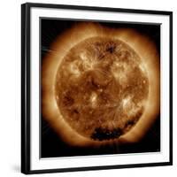 Magnetic Field Lines on the Sun-Stocktrek Images-Framed Photographic Print