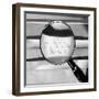 Magnetic Tape Seen Through a Magnifying Glass-null-Framed Giclee Print