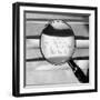 Magnetic Tape Seen Through a Magnifying Glass-null-Framed Giclee Print