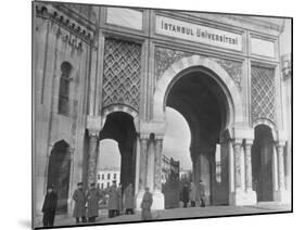 Magnificent Arches to the Entrance of the University of Istanbul-Margaret Bourke-White-Mounted Photographic Print