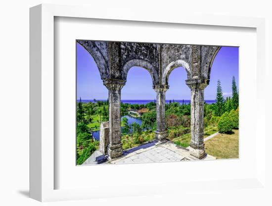 Magnificent grounds of the Taman Ujung, once the home of a King-Greg Johnston-Framed Photographic Print