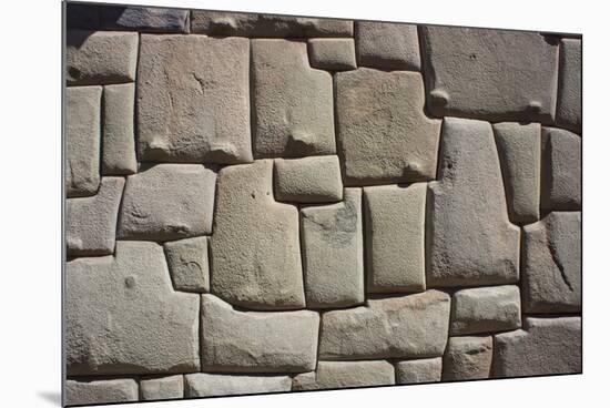 Magnificent Inca Wall, Cuzco, UNESCO World Heritage Site, Peru, South America-Peter Groenendijk-Mounted Photographic Print