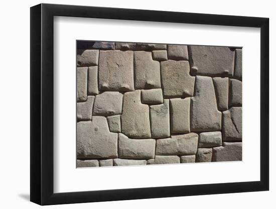 Magnificent Inca Wall, Cuzco, UNESCO World Heritage Site, Peru, South America-Peter Groenendijk-Framed Photographic Print