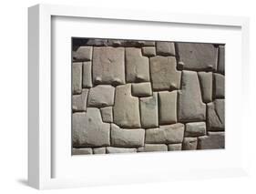 Magnificent Inca Wall, Cuzco, UNESCO World Heritage Site, Peru, South America-Peter Groenendijk-Framed Photographic Print