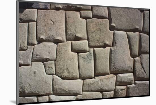 Magnificent Inca Wall, Cuzco, UNESCO World Heritage Site, Peru, South America-Peter Groenendijk-Mounted Photographic Print