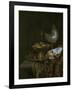 Magnificent Still Life With Holbein Bowl, Nautilus And Glass Cup And Fruit Bowl, 1678-Willem Kalf-Framed Giclee Print