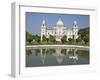 Magnificent Victoria Memorial Building with its White Marble Domes Was Built to Commemorate Queen V-Nigel Pavitt-Framed Photographic Print