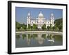 Magnificent Victoria Memorial Building with its White Marble Domes Was Built to Commemorate Queen V-Nigel Pavitt-Framed Photographic Print