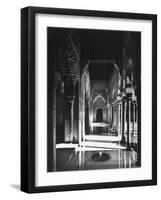 Magnificently Decorated Columns and Arches in an Arcade at the Alhambra Palace-David Lees-Framed Photographic Print