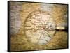 Magnifying Glass In Front Of A Detroit Map-gemenacom-Framed Stretched Canvas