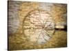 Magnifying Glass In Front Of A Detroit Map-gemenacom-Stretched Canvas