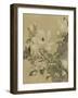 Magnolia and Butterfly-null-Framed Art Print