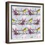 Magnolia and Yellow Wagtails, 2019 (Watercolour, Pen, Ink)-Andrew Watson-Framed Giclee Print