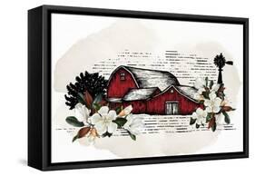 Magnolia Barn-Kimberly Allen-Framed Stretched Canvas