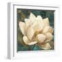 Magnolia Blossom Turquoise-Albena Hristova-Framed Art Print