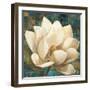 Magnolia Blossom Turquoise-Albena Hristova-Framed Art Print