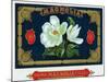 Magnolia Brand Cigar Box Label-Lantern Press-Mounted Art Print