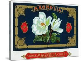 Magnolia Brand Cigar Box Label-Lantern Press-Stretched Canvas