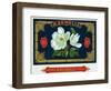 Magnolia Brand Cigar Box Label-Lantern Press-Framed Art Print