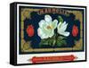 Magnolia Brand Cigar Box Label-Lantern Press-Framed Stretched Canvas