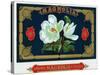 Magnolia Brand Cigar Box Label-Lantern Press-Stretched Canvas