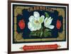 Magnolia Brand Cigar Box Label-Lantern Press-Framed Art Print