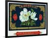 Magnolia Brand Cigar Box Label-Lantern Press-Framed Art Print