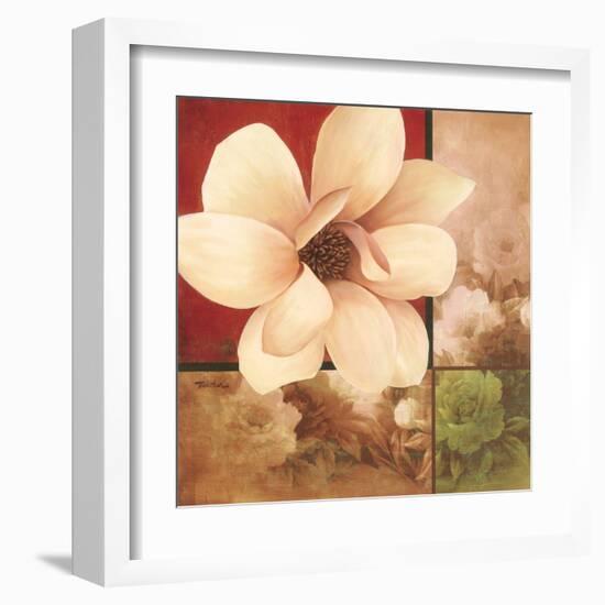 Magnolia Collage-TC Chiu-Framed Art Print