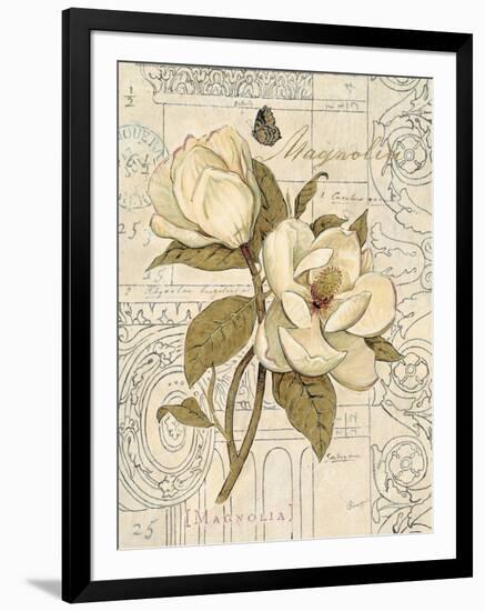 Magnolia Etching-Chad Barrett-Framed Art Print