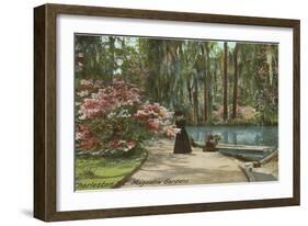 Magnolia Gardens, Charleston, South Carolina-null-Framed Art Print