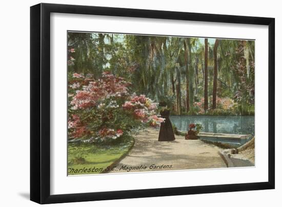 Magnolia Gardens, Charleston, South Carolina-null-Framed Art Print