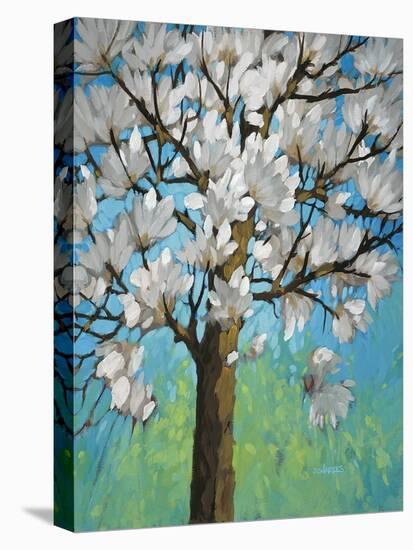 Magnolia in Bloom 1-J Charles-Stretched Canvas