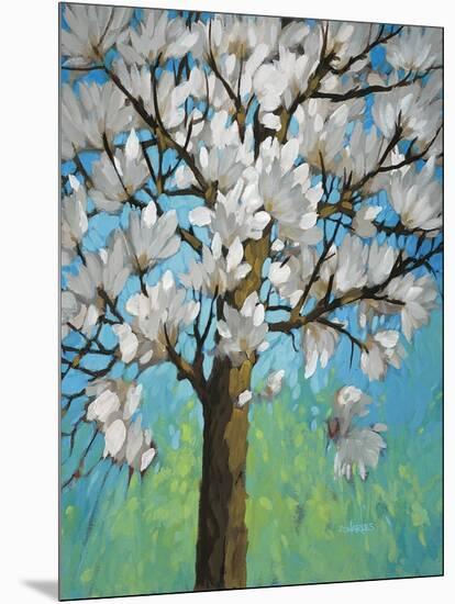 Magnolia in Bloom 1-J Charles-Mounted Art Print