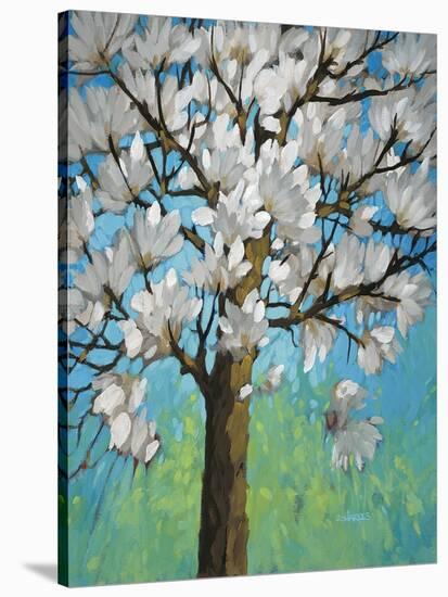 Magnolia in Bloom 1-J Charles-Stretched Canvas