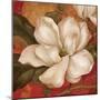 Magnolia on Red II-Pamela Gladding-Mounted Art Print