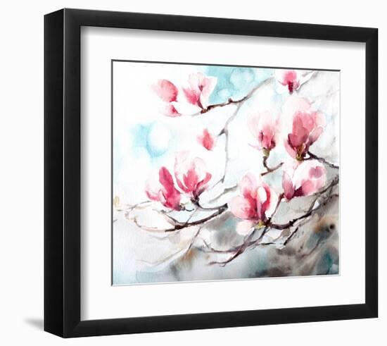 Magnolia, Spring-CanotStop-Framed Art Print