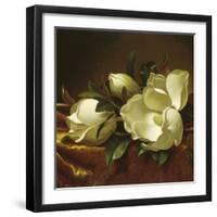 Magnolia Still Life II (detail)-Martin Johnson Heade-Framed Giclee Print