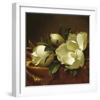 Magnolia Still Life II (detail)-Martin Johnson Heade-Framed Giclee Print