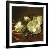 Magnolia Still Life II (detail)-Martin Johnson Heade-Framed Giclee Print