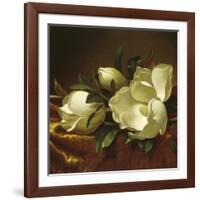 Magnolia Still Life II (detail)-Martin Johnson Heade-Framed Giclee Print