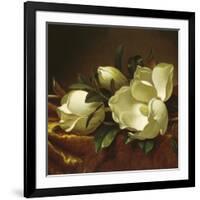 Magnolia Still Life II (detail)-Martin Johnson Heade-Framed Giclee Print