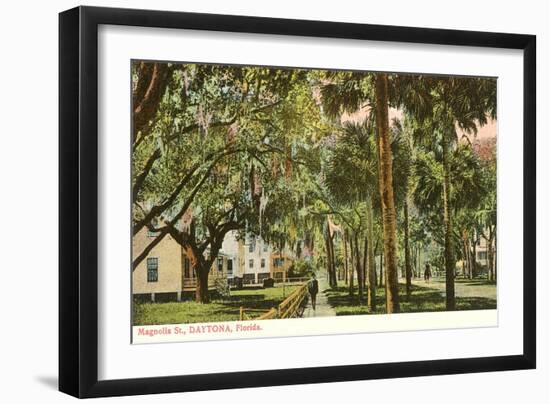 Magnolia Street, Daytona, Florida-null-Framed Art Print