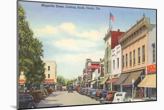 Magnolia Street, Ocala, Florida-null-Mounted Art Print