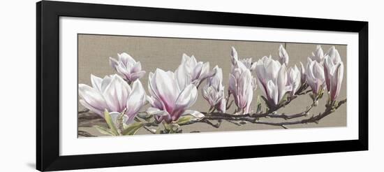 Magnolia Swathe-Sarah Caswell-Framed Giclee Print