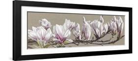 Magnolia Swathe-Sarah Caswell-Framed Giclee Print