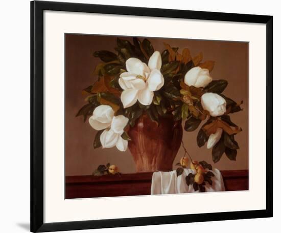 Magnolia with Apricots-Joe Anna Arnett-Framed Art Print