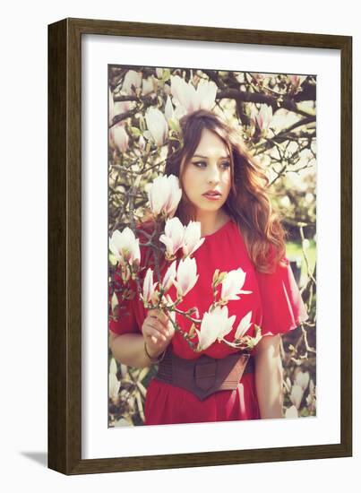 Magnolia-Sabine Rosch-Framed Photographic Print